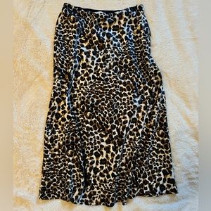 Cheetah Silk Skirt